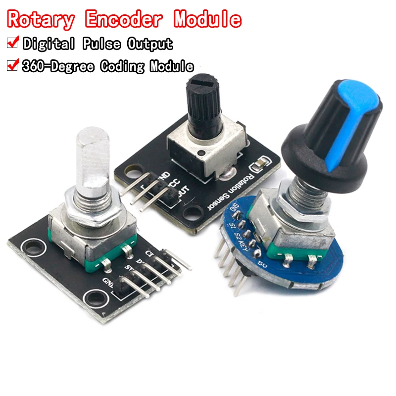 360 Grad Drehgeber modul Dreh potentiometer Analog knopf modul für Arduino KY-040 RV09 Drehgeber Ec11 Knopf