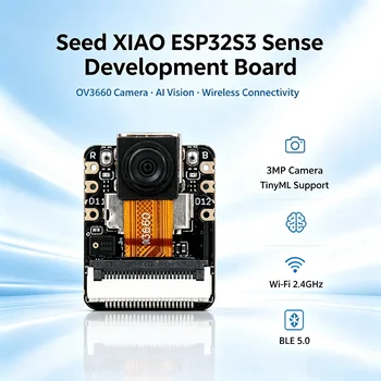 Seeed XIAO ESP32S3 Sense OV3660 Kamera AI Vision Spracherkennung Wi-Fi BLE 5.0 TinyML Entwicklungsboard
