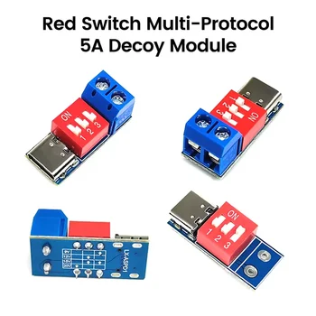 PD Trigger Modul Typ-C Schnelllade-Testboard 5-20V Einstellbarer USB-C Leistungsdetektor Voltmeter