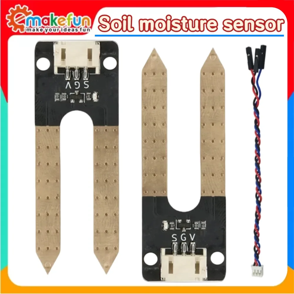PH2.0-Schnittstelle Bodenfeuchtesensor-Modul Feuchtigkeitserkennungs-Hygrometer-Board Kompatibel mit Arduino