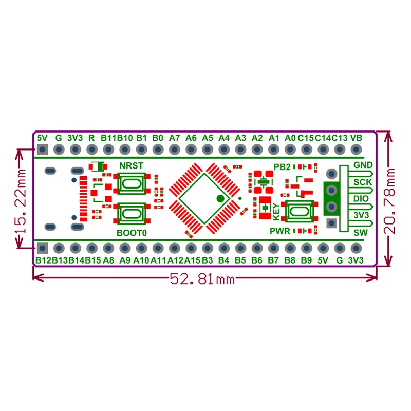 STM32F103C8T6 STM32F103CBT6 STM32F103 STM32F1 Bluepill Plus ARM STM32 – Bild 4
