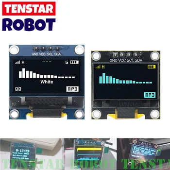 0,96 Zoll OLED SSD1306 Weiß/Blau/Gelb 128X64 IIC I2C Serielles Anzeigemodul 12864 LCD-Bildschirmplatine