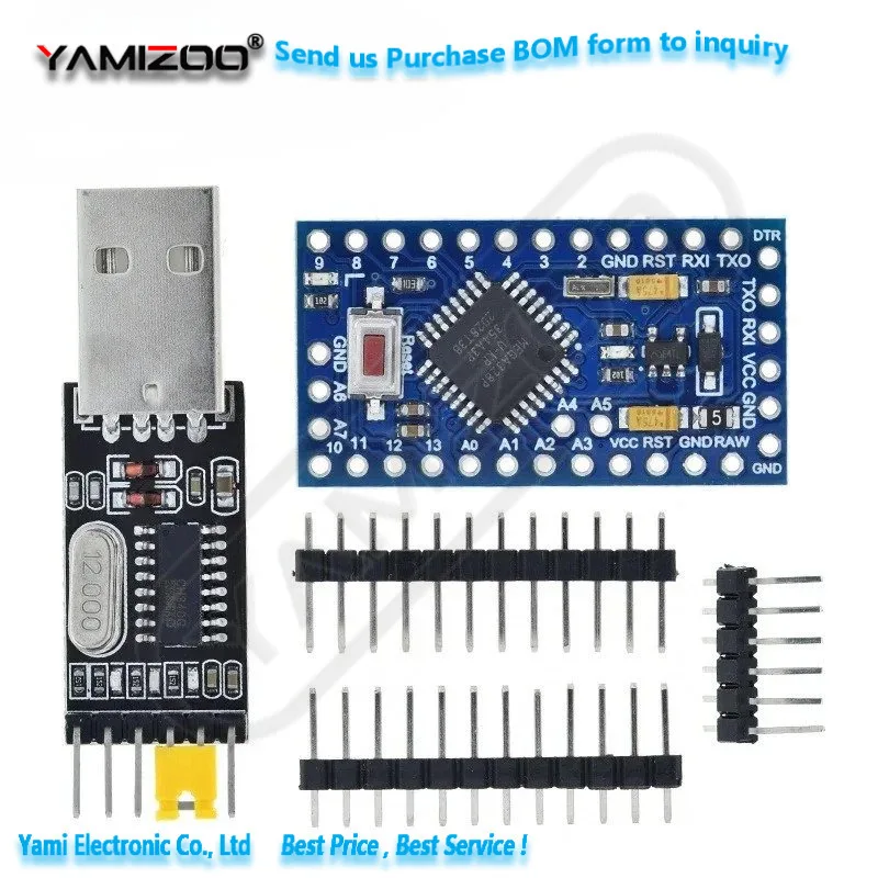 ATMEGA328P Pro 328 Mini ATMEGA328 3,3V 8MHz 5V 16MHz CH340G CP2102 FT232RL Treiber für Arduino-kompatibles