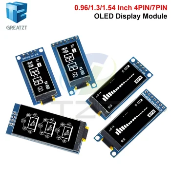 0,96 / 1,3 / 1,54 Zoll OLED-Display 64×128 LCD-Modul SH1107 SSD1312 SSD1317 4PIN 7PIN LCD 1,3 "OLED Vertikales