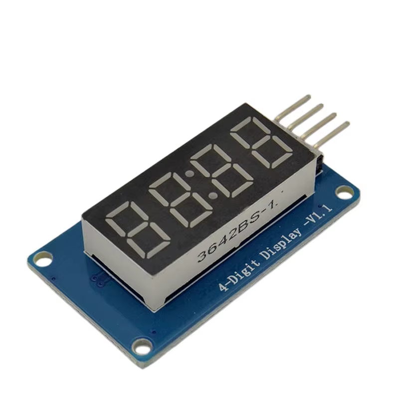 TM1637 LED-Anzeigemodul für Arduino 7 Segment 4 Bits 0,36 Zoll Uhr ROTE Anodenröhre Vier serielles
