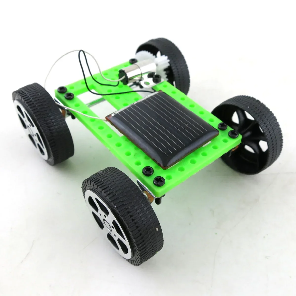 DIY solarbetriebenes Auto-Set - Mini-STEM-Lernspielzeug für Kinder, zusammengebautes Modell