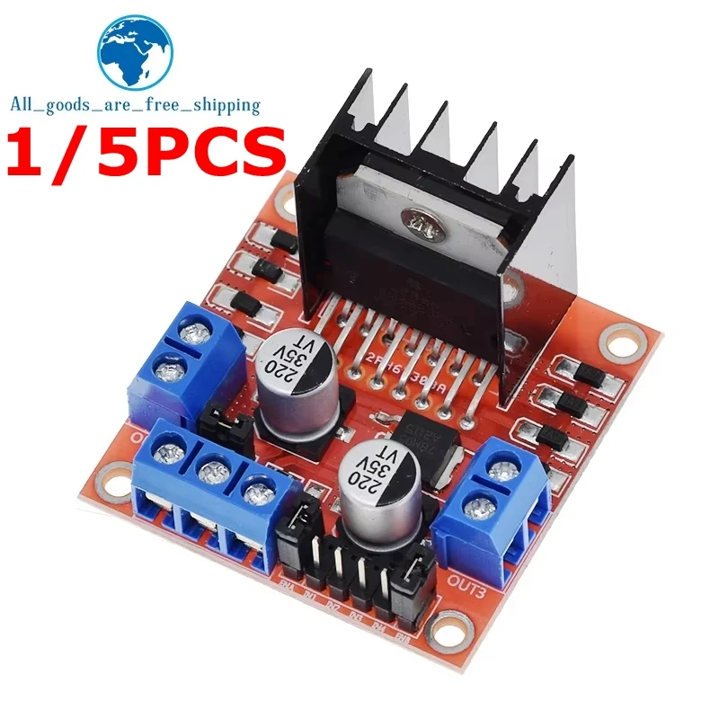 L298N Motor Fahrer Controller Board L298 Modul Für Arduino Dual H Brücke DC Schrittmotor smart Auto Roboter
