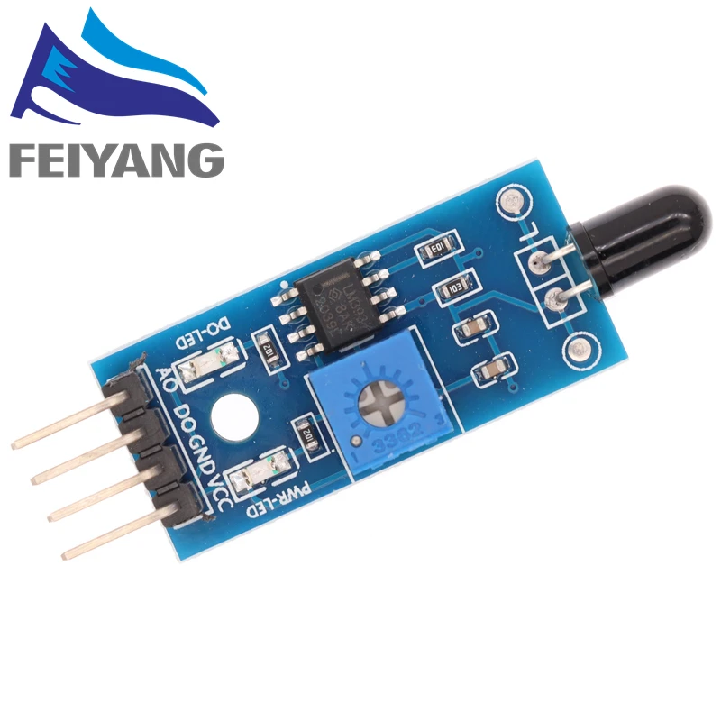 IR Infrarot 3-Draht Flamme Erkennung Sensor Modul IR Flamme Sensor – Bild 4