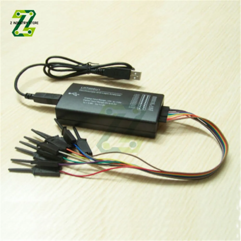 Virtuelle Oszilloskop Logic Analyzer LHT00SU1 Multi-funktion Signal Generator I2C SPI KÖNNEN Uart Mit Clamp