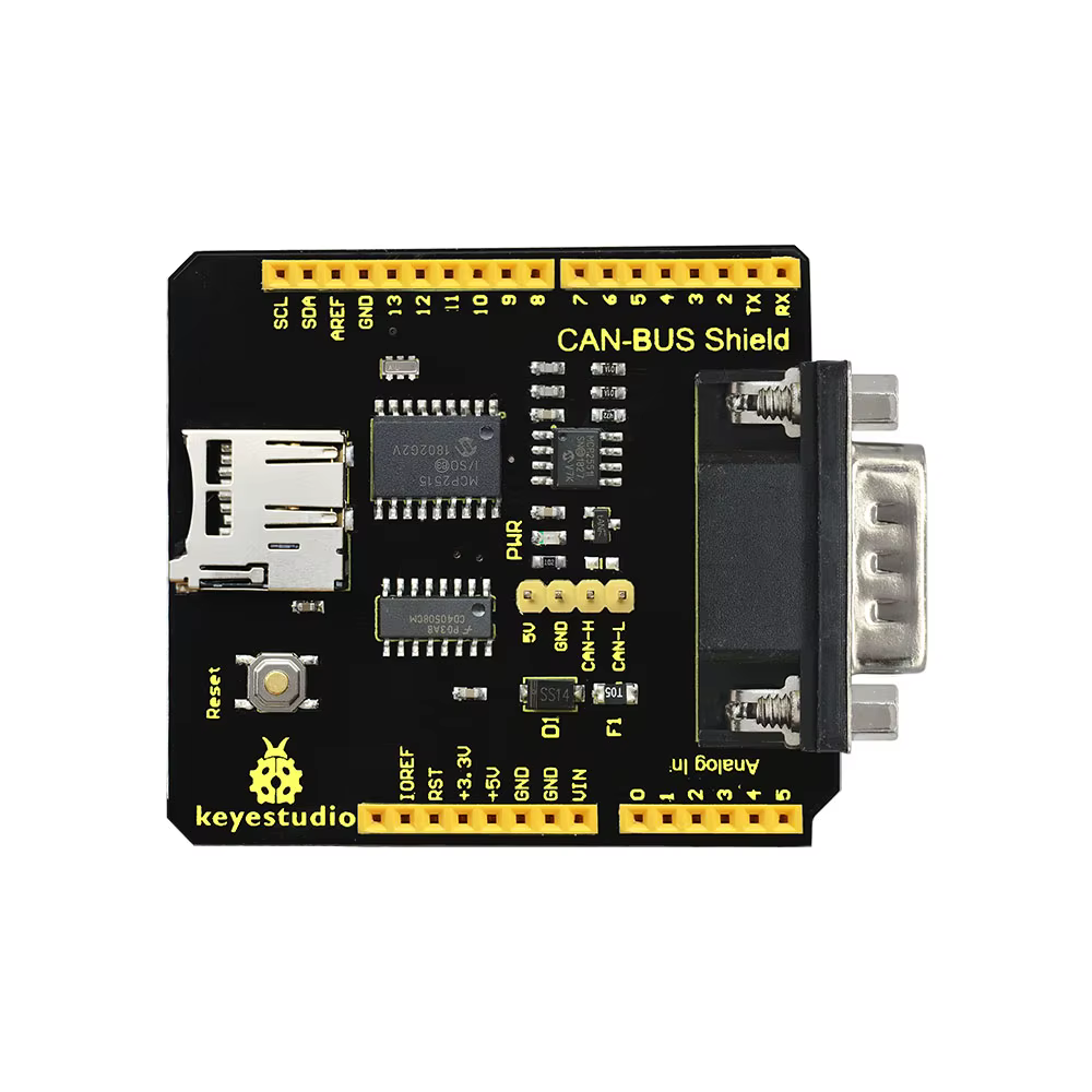 Keyestudio CAN-BUS Shield MCP2515 Chip mit SD-Buchse für Arduino UNO R3/Geschenkbox