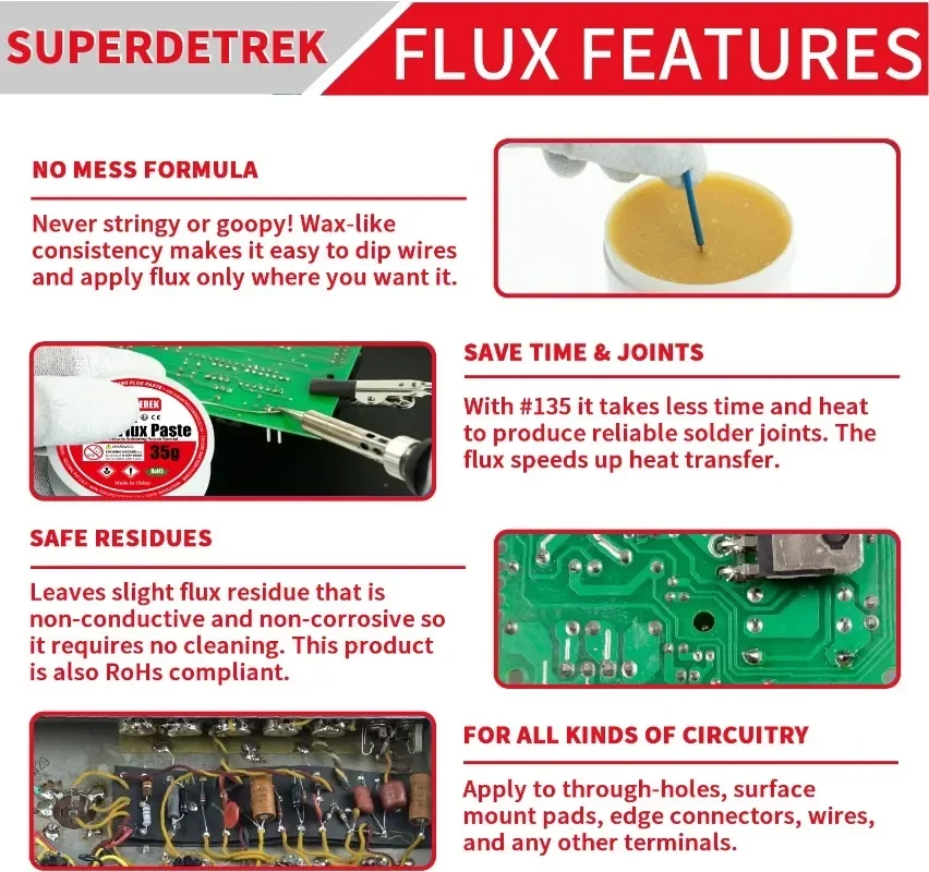 Lötflussmittel, bleifreie Lötpaste, Flussmittel, Zinn, Lötpaste – Bild 3