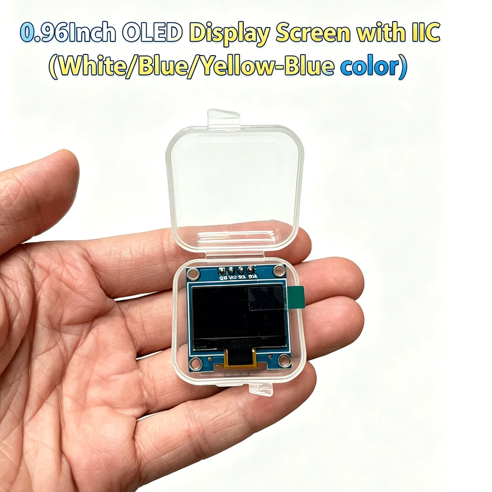 0,96' OLED-Display-Modul 128x64 SSD1306 I2C kompatibel mit Arduino – Bild 2