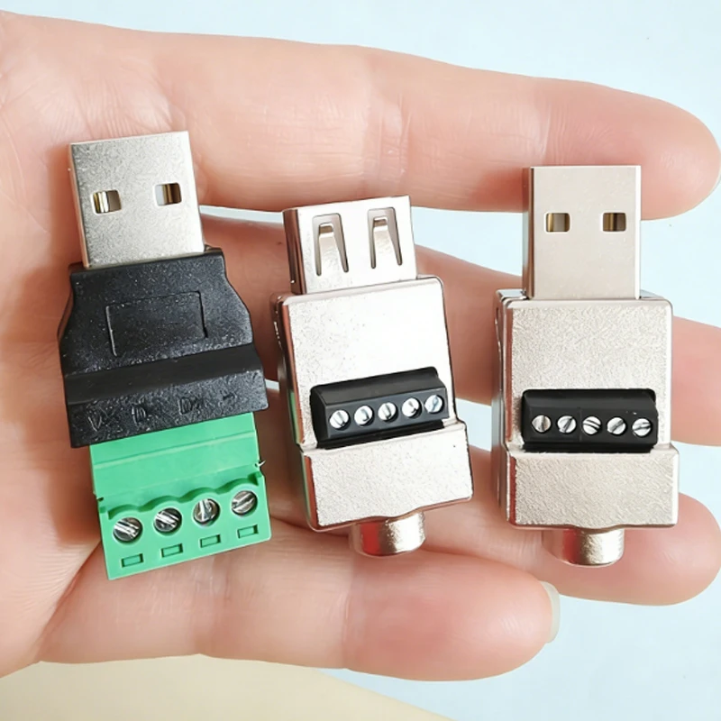 USB 2.0 lötfreier Adapter A-Typ Stecker/Buchse (3 Stück) – Bild 6