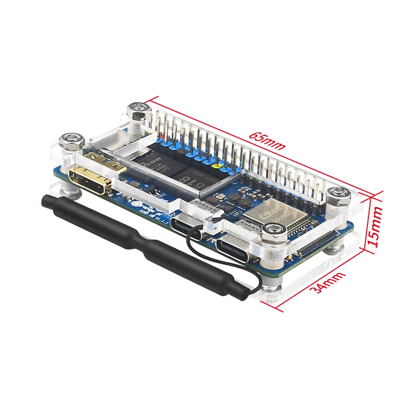 Orange pi zero 2 w acryl fall transparente schale schutzhülle für ein – Bild 5