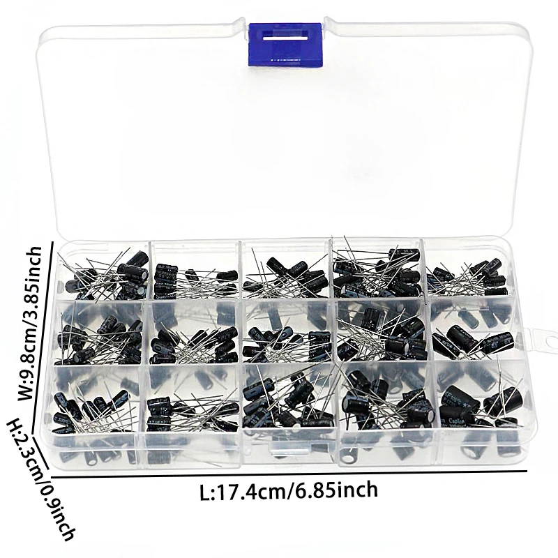 15-Werte Elektrolytkondensator-Sortiment-Set, 270 Stück 0,1uF – Bild 4