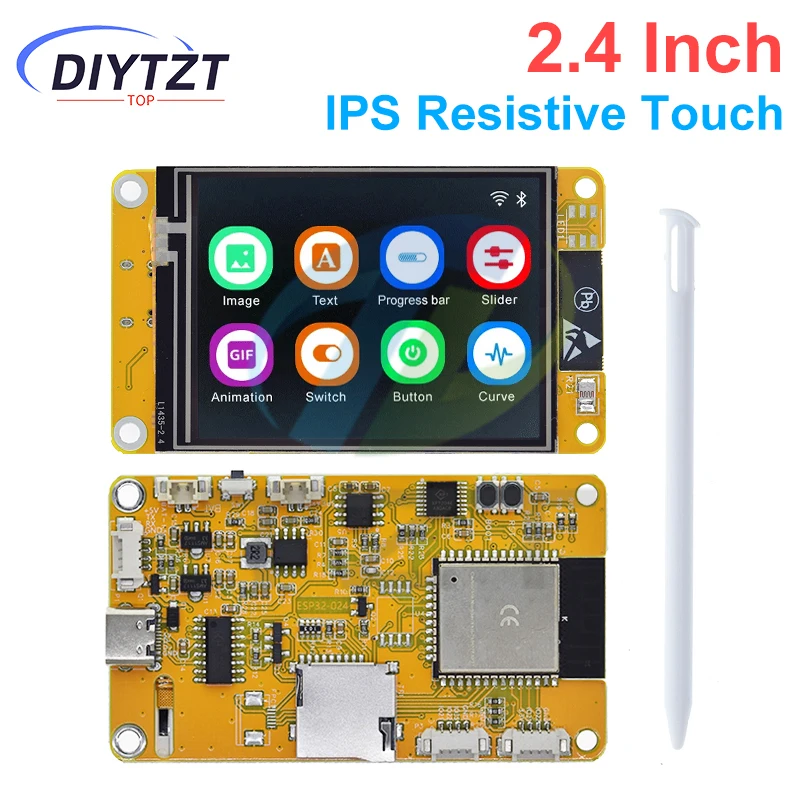 DIYTZT ESP32 LVGL WLAN- und Bluetooth-Entwicklungsboard 2,4 Zoll LCD – Bild 4