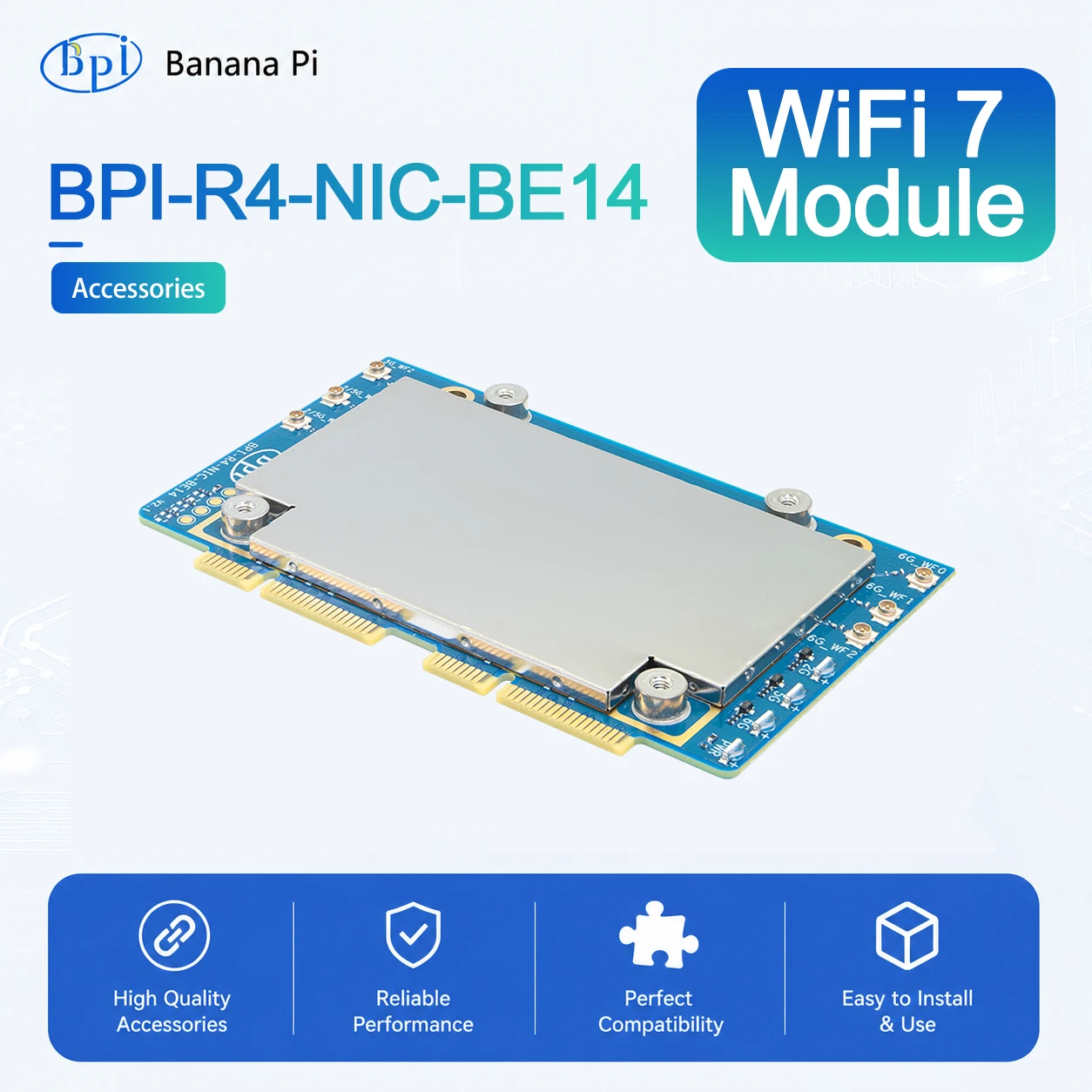 Banana Pi BPI-R4-NIC-BE14 V2.1 wifi7 Modul Zubehör für BPI-R4