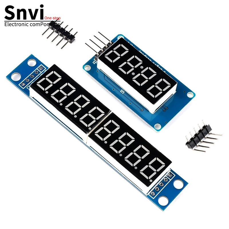 Snvi TM1637 4 Bits MAX7219 8-Bit-Digital-LED-Anzeigemodul 7 Segment – Bild 4