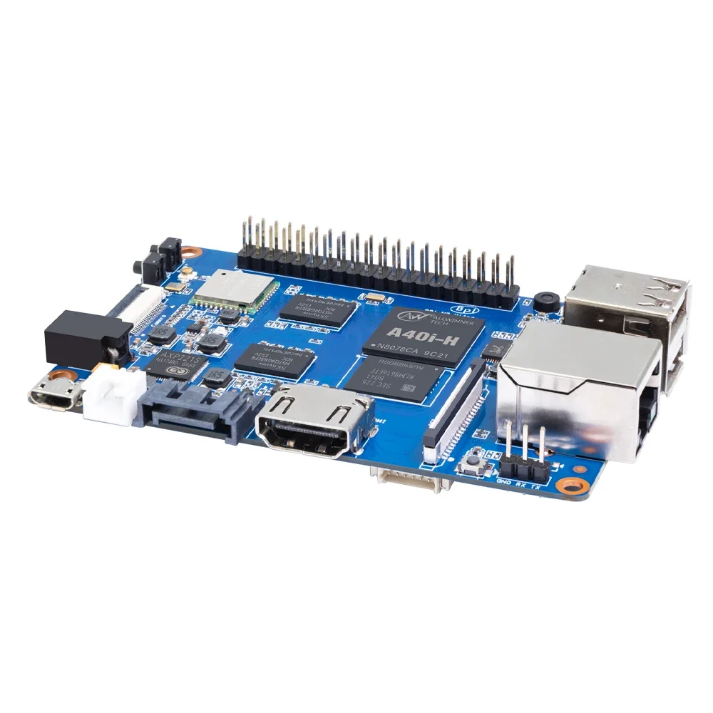 Banana Pi BPI-M2 Ultra SBC Allwinner A40i Quad Core 2GB DDR3 8GB EMMC Onboard WiFi BT 40 Pin GPIO Linux RPi
