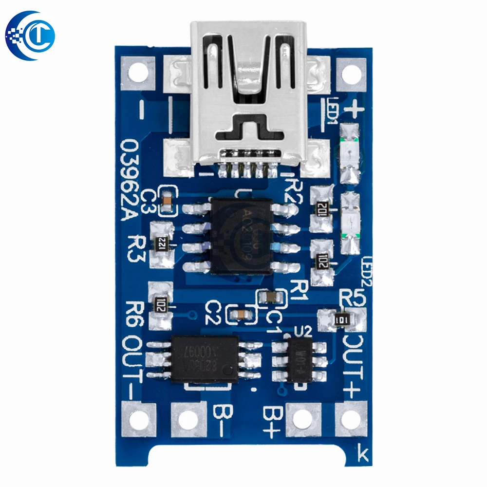 TP4056 5V 1A Micro USB Typ-C 18650 Lithium-Batterielademodul mit Lade – Bild 3