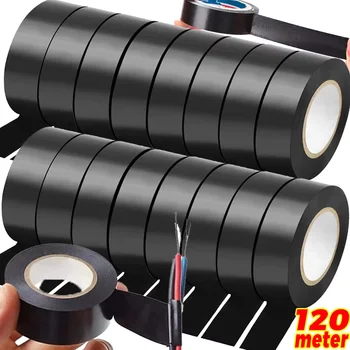 Elektrisch isolierende PVC-Bänder, temperaturbeständig, hitzebeständig, schwarzes Isolierband, selbstklebende