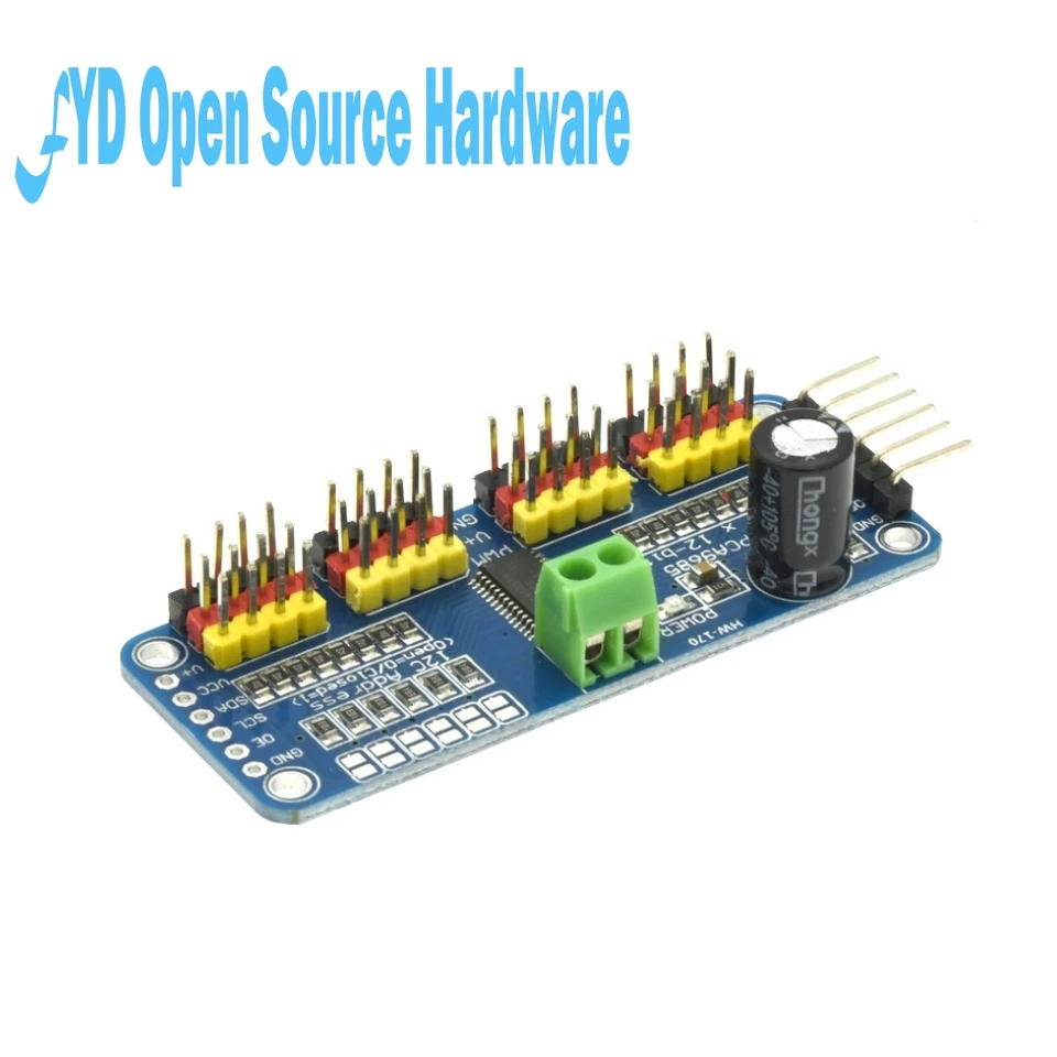 PCA9685 16-Kanal 12-Bit PWM Servo Treiber I2C Modul für Arduino – Bild 2