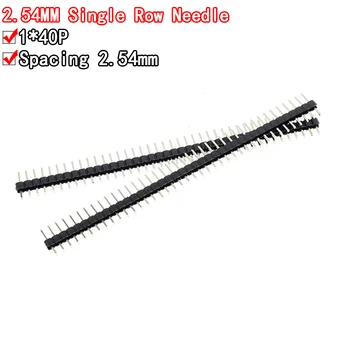 40 Pin 1x40 Einreihige Stecker 2,54mm Zerbrechliche Pin Header Stecker Streifen (10 Stück)
