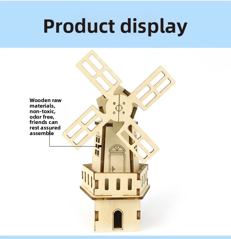 DIY Solar Windmühle Wissenschaft DIY Physik Lernspielzeug Kit – Bild 5