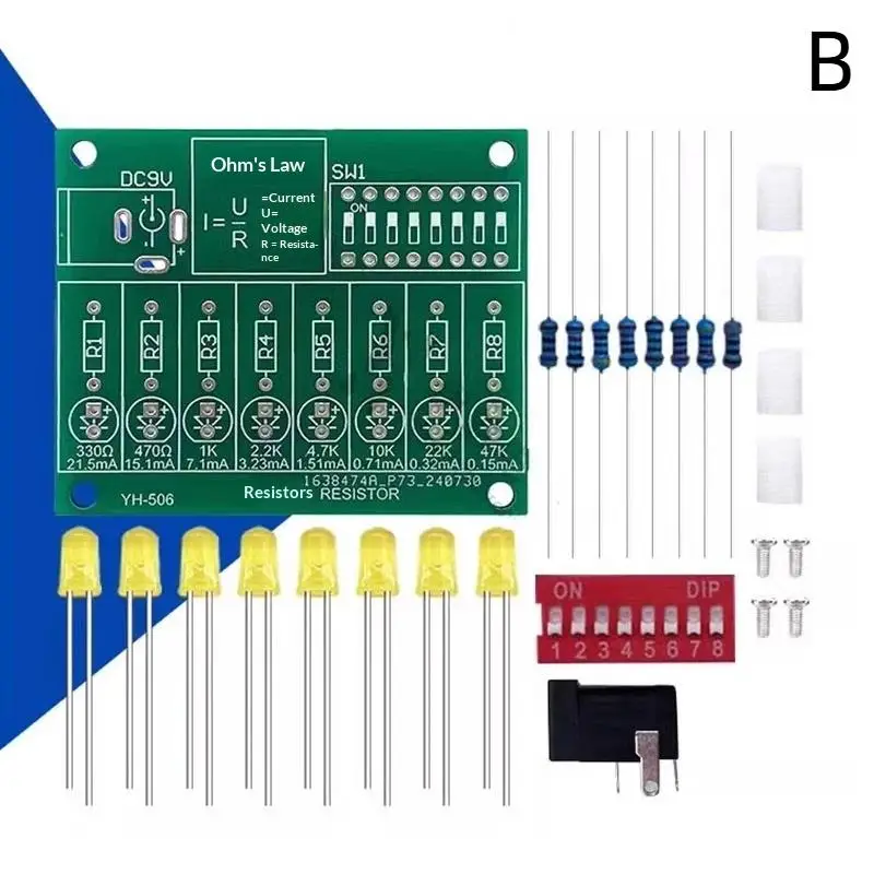 DIY Lötübungs-Set LED-Stromtest Elektronik-Herstellung DIY-Teile Experimentier- und Lehrset