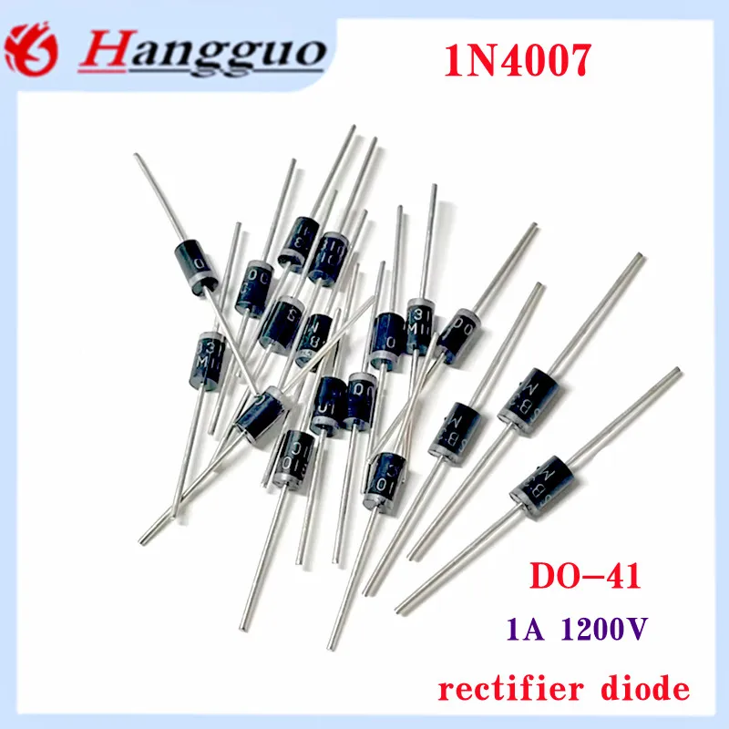1N4007 gleichrichter diode IN4007 1A 1200V 4007 DIP DO-41 Schottky diode