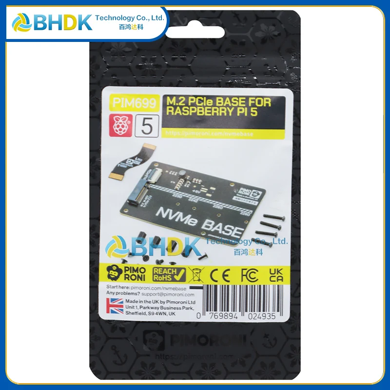 PIM699 Pimoroni NVMe Base PCIe-Erweiterungsplatine für Raspberry Pi 5 – Bild 5