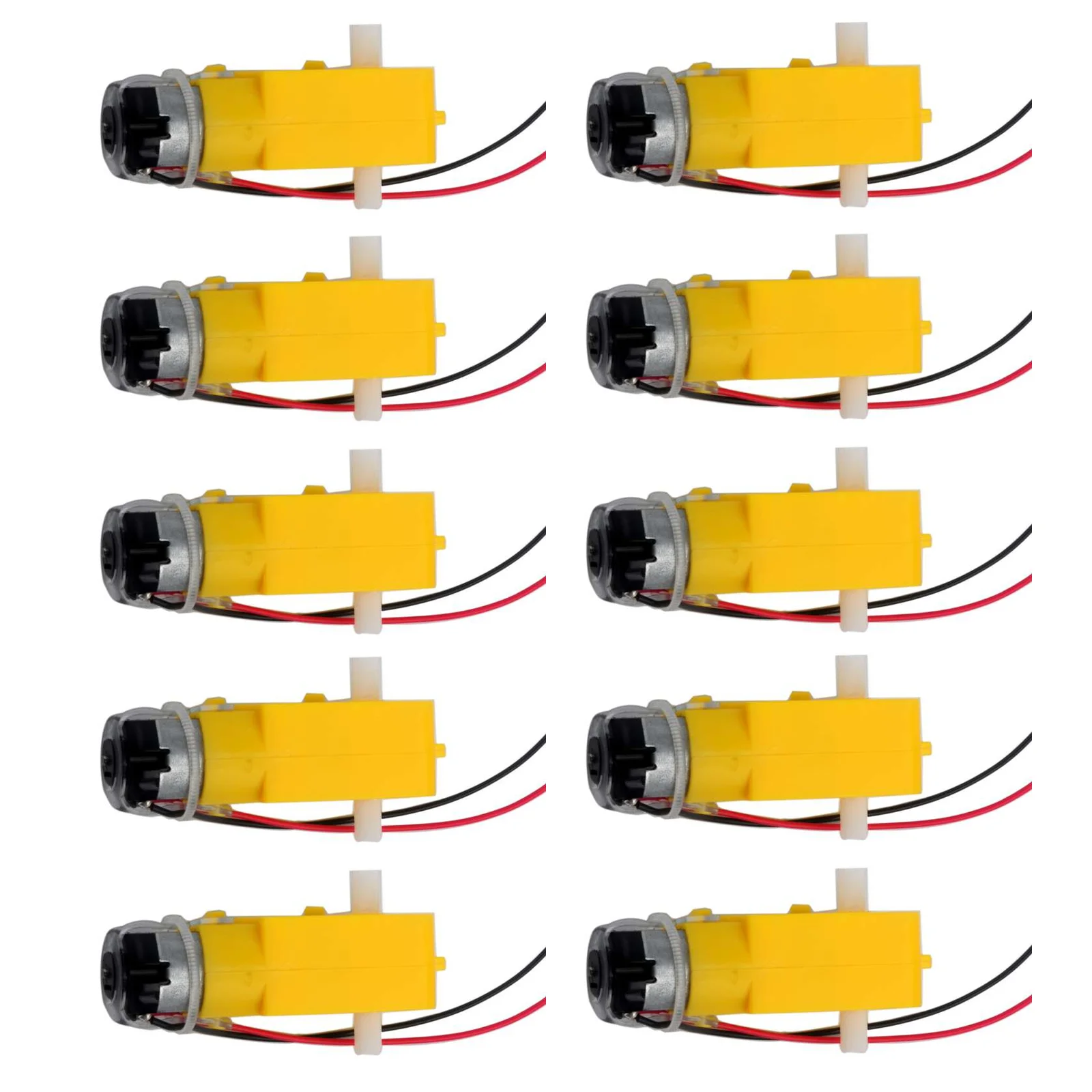 TT Getriebemotor 200 U/min 3-6V DC mit 65mm Rädern für Arduino Roboter-Auto im Maßstab 1:48