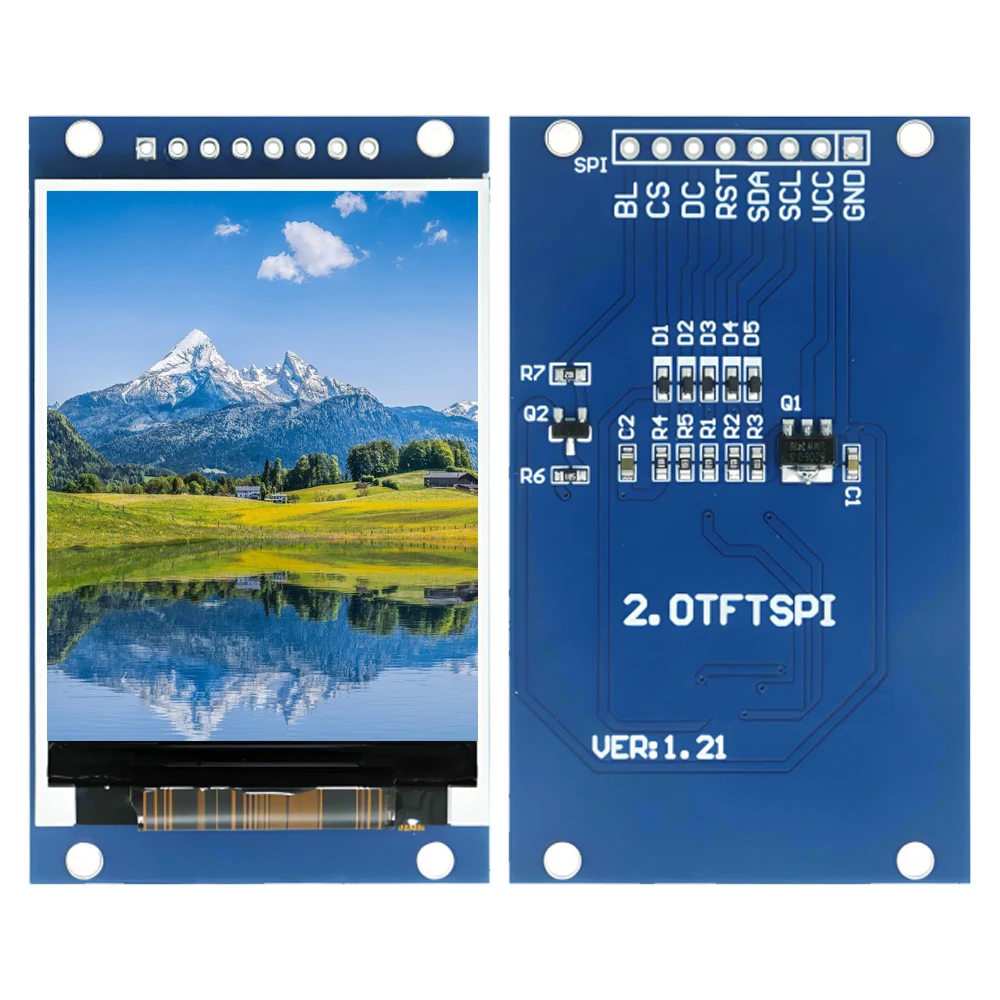 2,0-Zoll-TFT-Anzeigemodul ST7789VW Treiber 240 * 320 4-zeiliges SPI – Bild 4