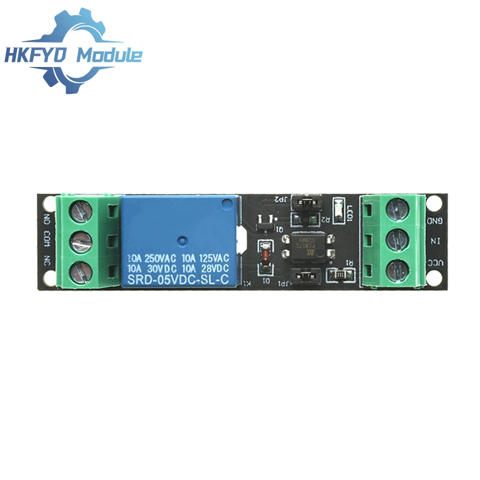 3V/5V/12V/24V 1-Kanal-Relaismodul mit optischer Isolierung - 10A 250V AC/30V DC, Dual Power, Arduino/Raspberry