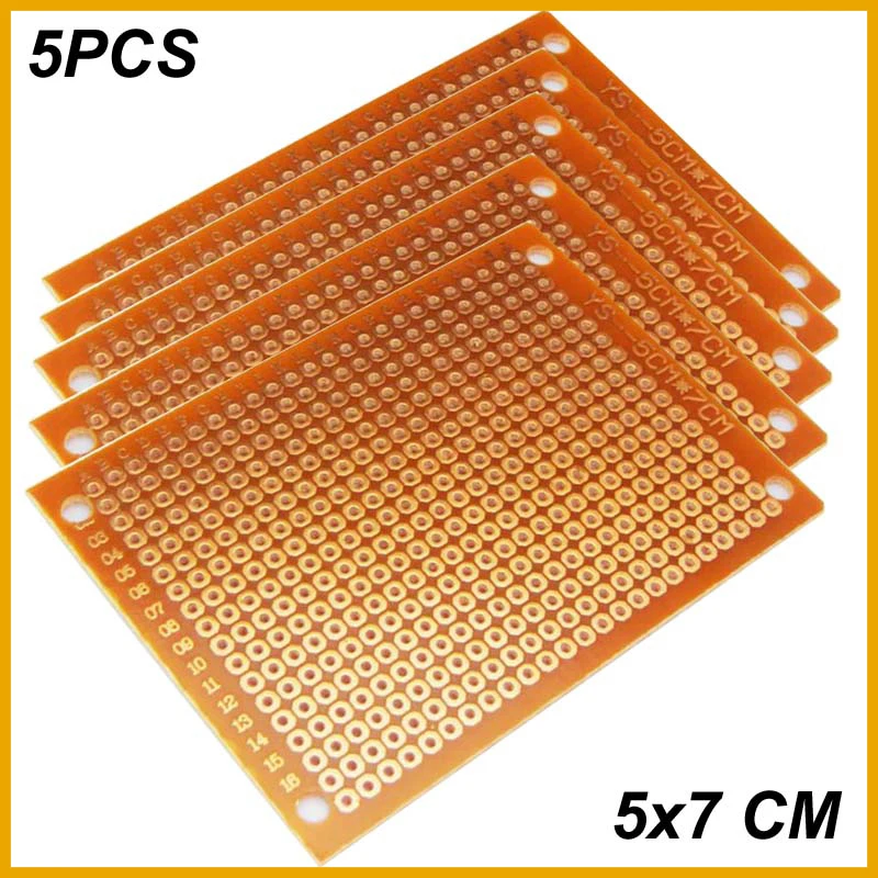 5 PCB-Board-Prototyp-Kit, Protoboard-Leiterplatte, Steckplatinen mit 432 Löchern, Universal-Steckplatine