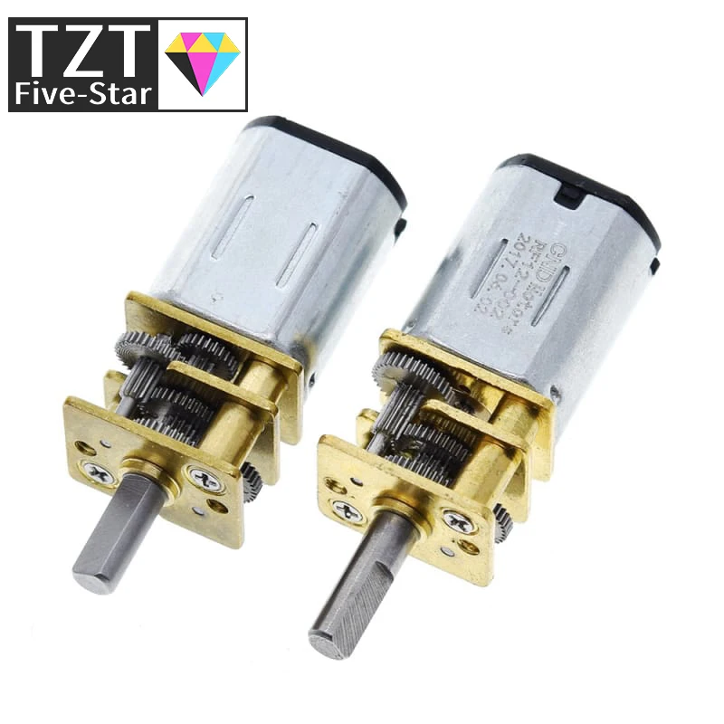 TZT 1/3 Stück DC 6V 30RPM 200RPM N20 Mini Mikro-Metallgetriebemotor – Bild 4