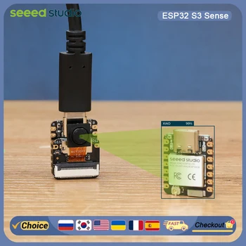 Seeed XIAO ESP32-S3 Sense WiFi/BLE 5.0 Entwicklungsboard mit Kamera, Mikrofon, USB-C für Arduino IoT, Edge AI