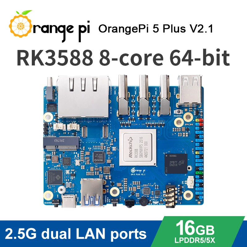 Orange Pi 5 Plus V2.1 Version 16 GB RAM Entwicklungsboard RK3588 PCIE – Bild 6