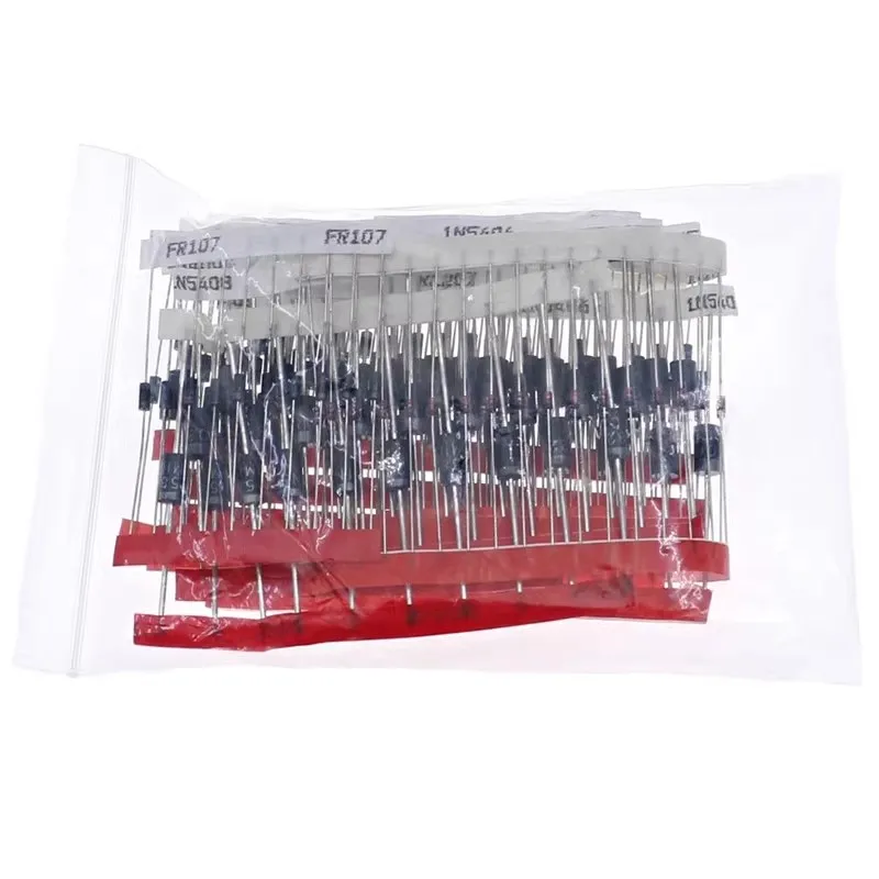14-Werte-Diodensatz Modell 1 n4001 1 n4004 1 n4007 fl207 1 (200 Stück) – Bild 6