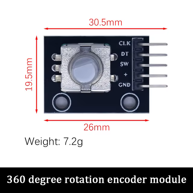 Rotary Encoder Modul für Arduino Brick Sensor Entwicklung Runde Audio Rotierenden Potentiometer Knopf Kappe