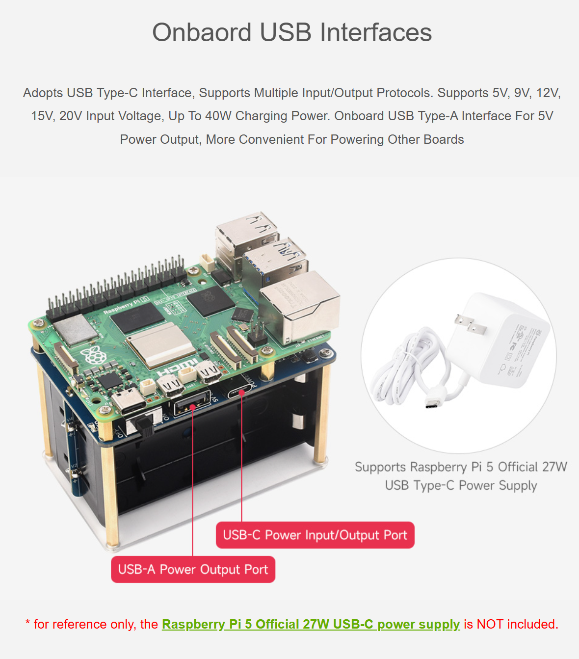 UPS HAT (E) für Raspberry Pi, unterstützt 4× 21700 Li-Batterien – Bild 5
