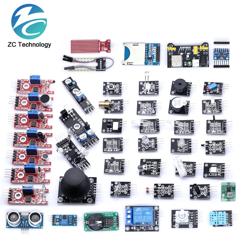 Arduino 45 in 1 Sensoren Module Starter Kit besser als 37in1 Sensor Kit 37 in 1 Sensor Kit für UNO R3 MEGA2560