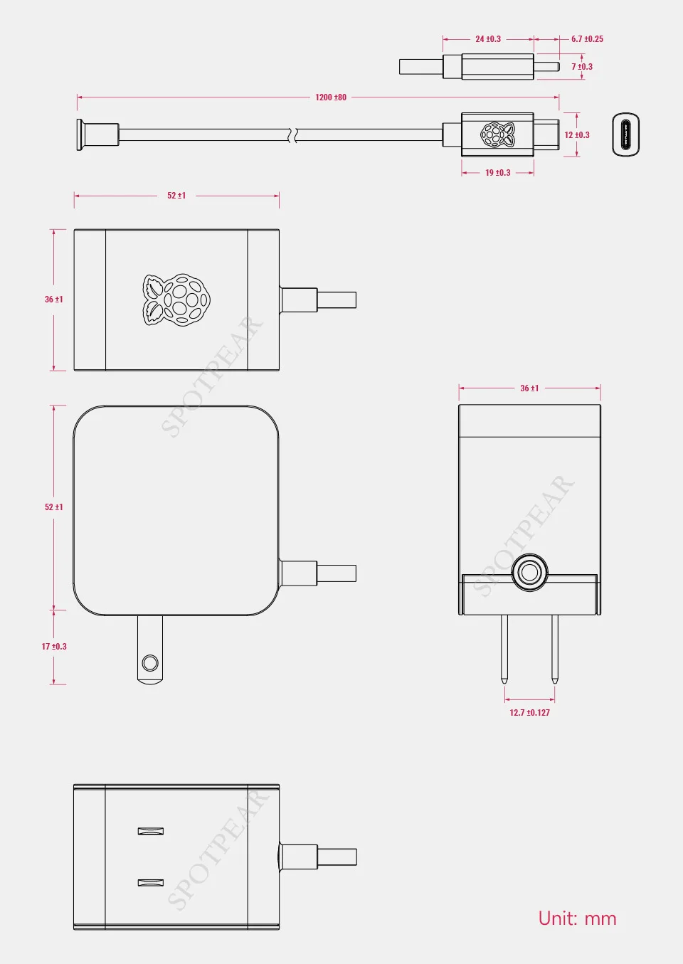 5 v5a pd Leistung 27w Typ-C USB-Netzteil für Raspberry Pi 5 – Bild 4