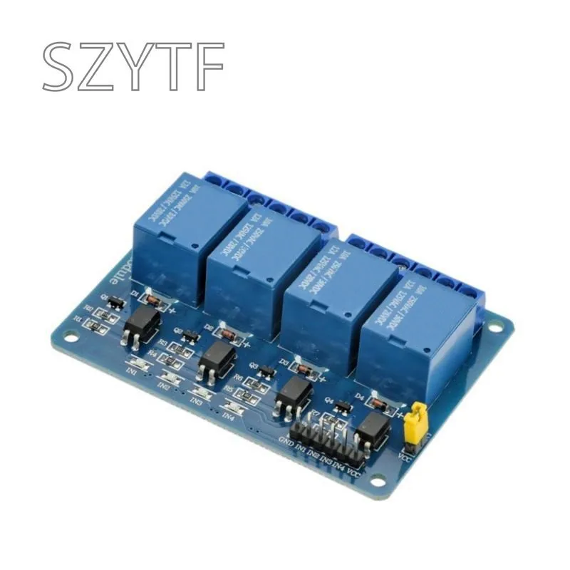 5V 12V 4-Kanal-Relaismodul Shield ARM PIC AVR DSP Elektronisches 5V – Bild 2