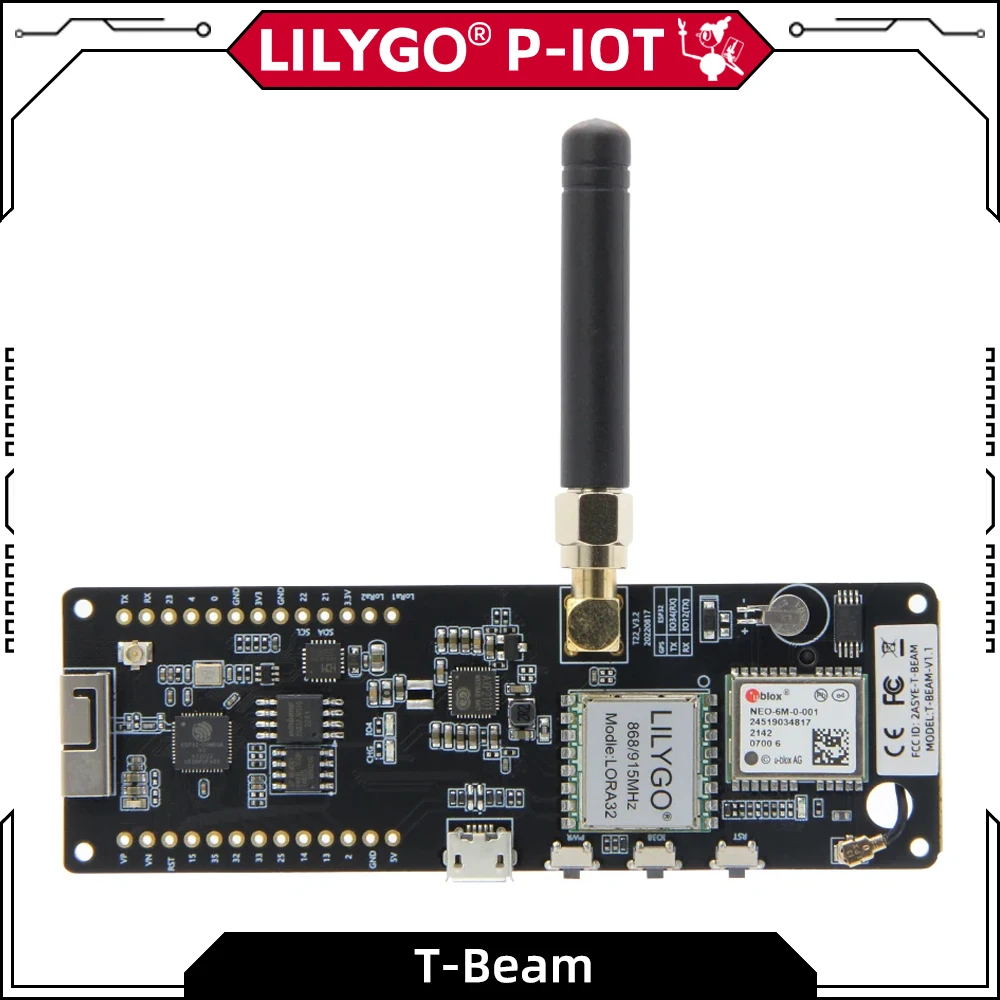 LILYGO® TTGO T-Beam esp32 lora entwicklungs board 433mhz 868mhz 915mhz 923mhz sx1278 sx1262 sx1276 gps modul