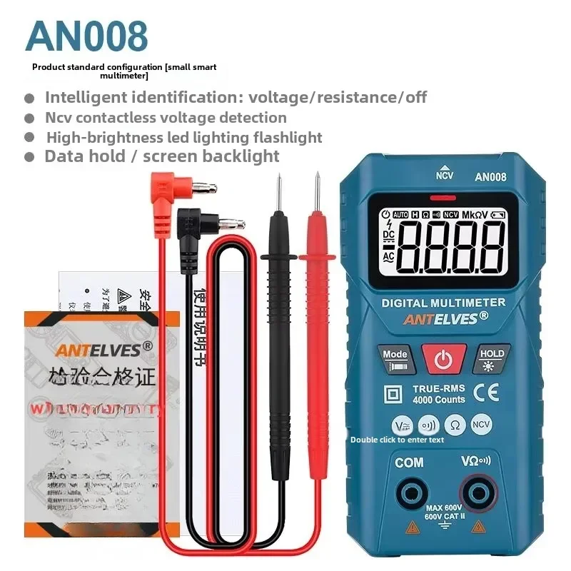 Intelligentes Digitalmultimeter mit automatischer Bereichswahl, hochpräzises DMM ohne Schaltgetriebe