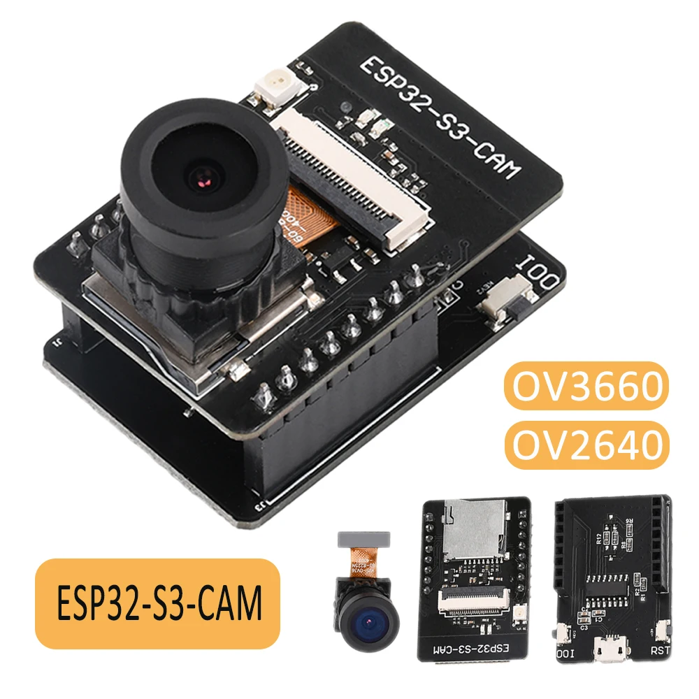 ESP32-S3-CAM wifi bluetooth entwicklung board micro usb onboard ESP32-S3-WROOM-1 n16r8 modul mit ov2640 ov3660