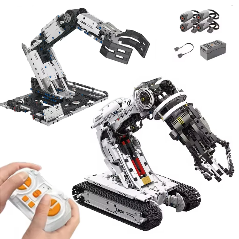 Roboterarm-Bausteine Programmierbare Fernbedienungs-Spielzeuge STEM-Lernspielzeug zur Förderung des Interesses