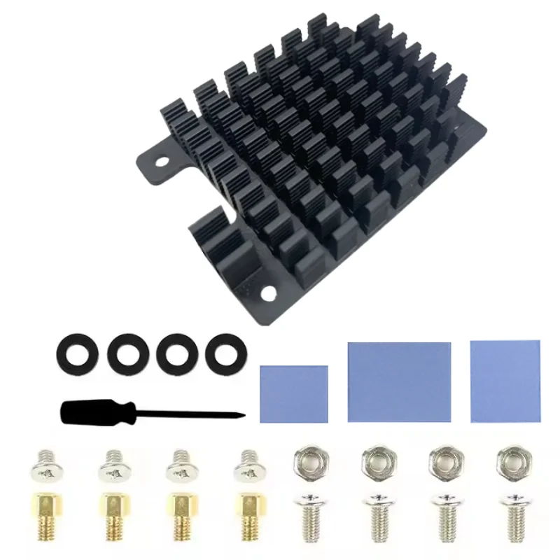 Raspberry Pi CM5 Aluminium Passiver Kühlkörper mit Wärmeleitpads – Bild 5