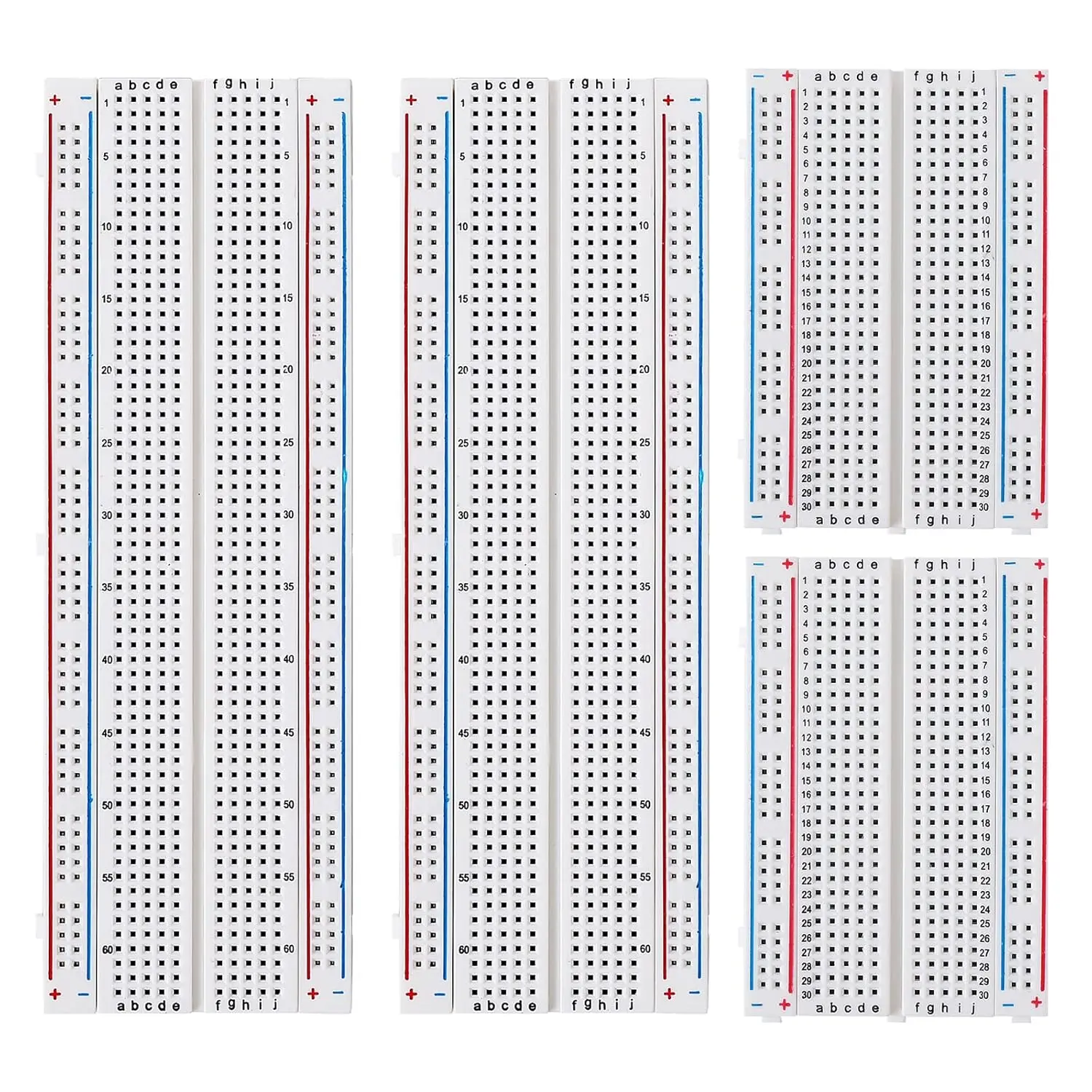 830 Point 400 Point Breadboard Kit Lötfreie Breadboards für Arduino Electronics für Schaltkreiseprojekte